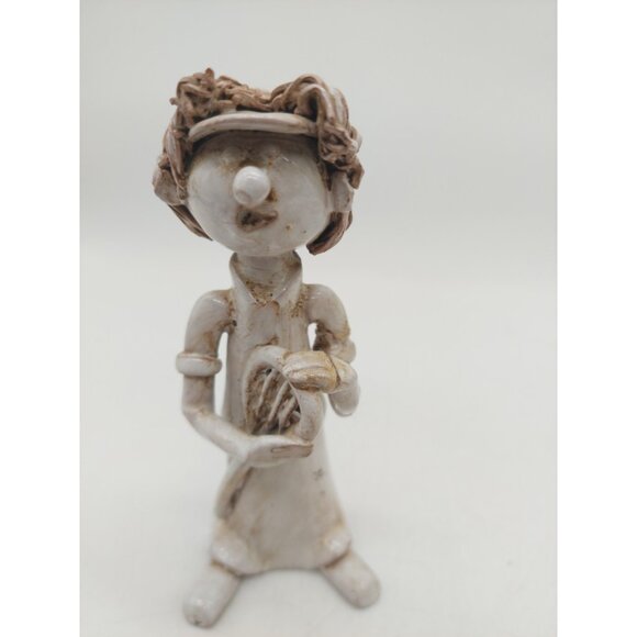 Dino Bencini Italy Art Sculpture Signed Figurine Tennis Player 5” - Picture 2 of 9